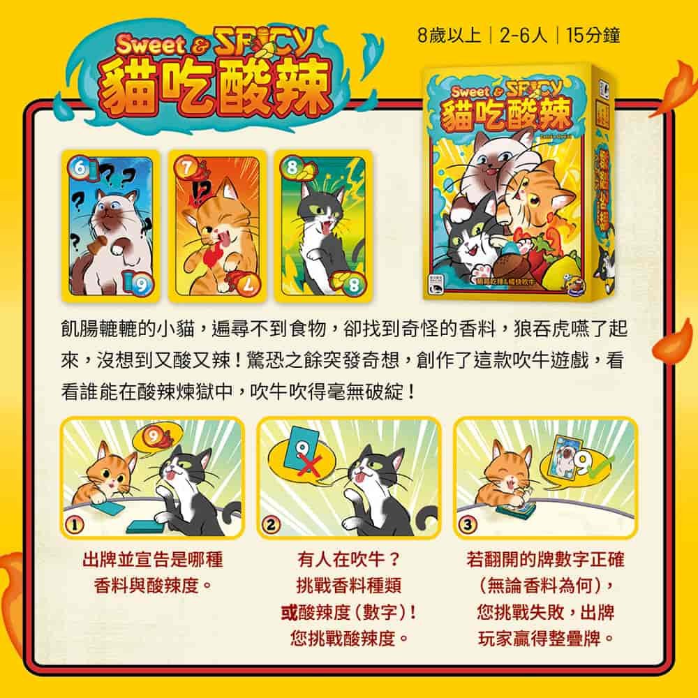 【新天鵝堡桌遊】貓吃酸辣, , large