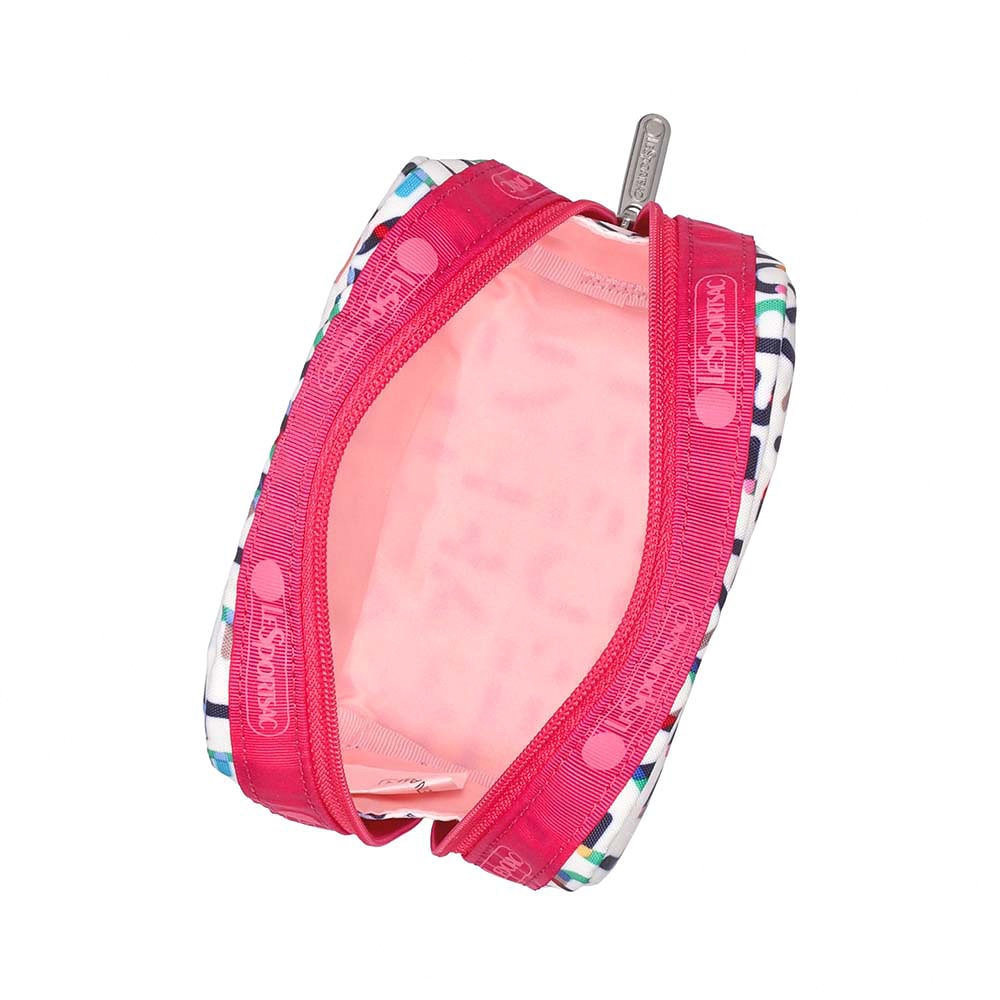 |快速出貨|Lesportsac Square Cosmetic 立體方形化妝包/ 趣味字母, , large
