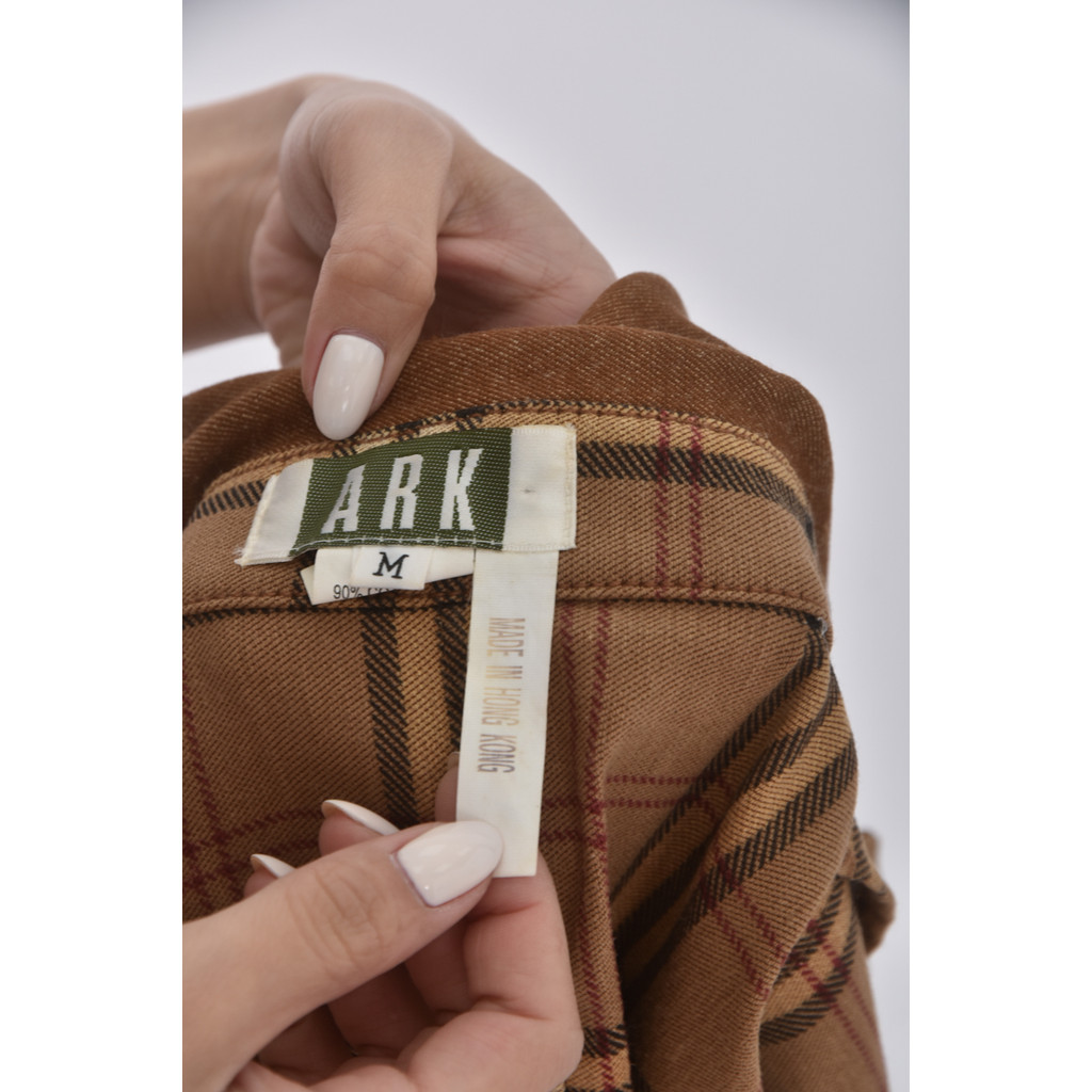 (2XL) ark格紋棕色外套二手衣, , large