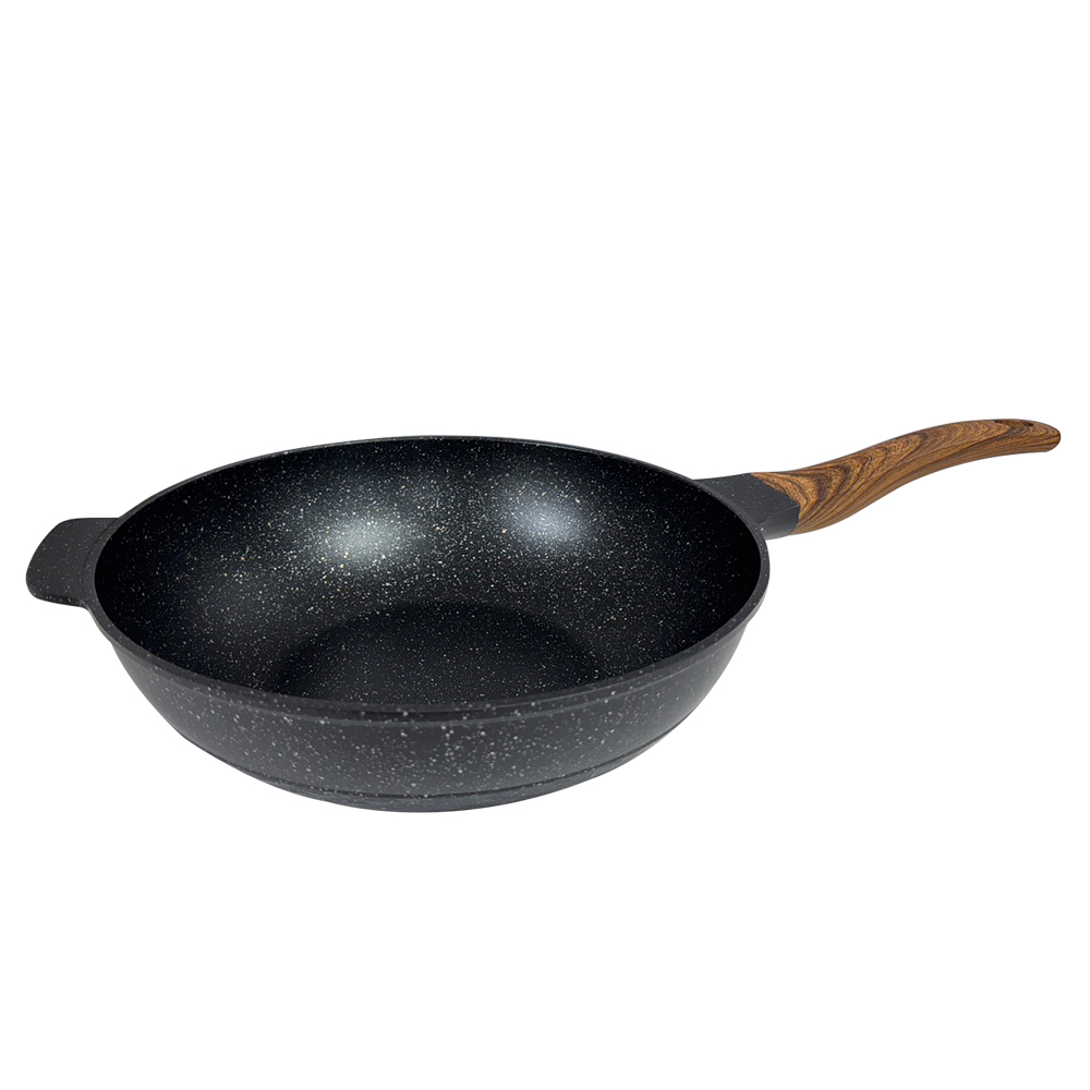 【lava cooking】台製32cm七層複合式合金不沾炒鍋(IH爐可用鍋/附鍋蓋/無塗層不沾鍋), , large