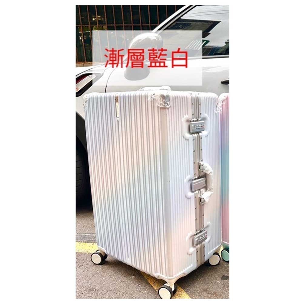 ~雪黛屋~BATOLON 20.25.29吋行李箱隱藏外掛鈎防盜鋁框PC+ABS髮絲紋雙海關鎖360度旋鋁金W2416, , large