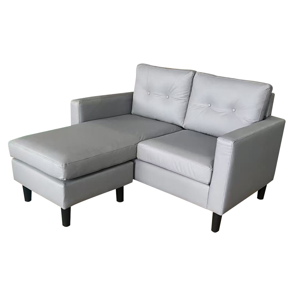 【Hampton 漢汀堡】安得烈皮面雙人轉角L型沙發-石墨灰, , large