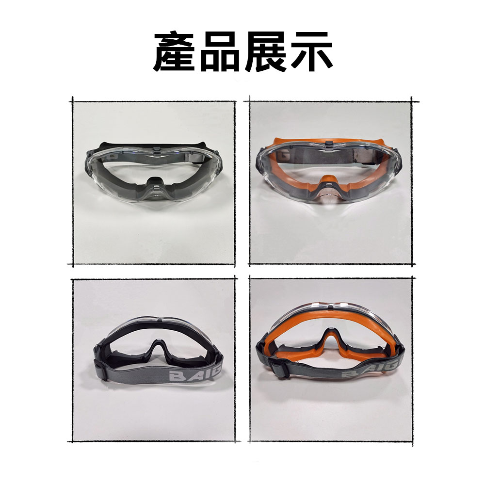 安全護目鏡橘, , large