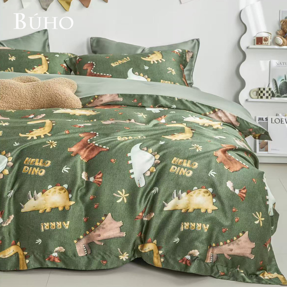 BUHO《夢旅》60支100%TENCEL純天絲全鋪棉兩用被冬包組-雙人特大