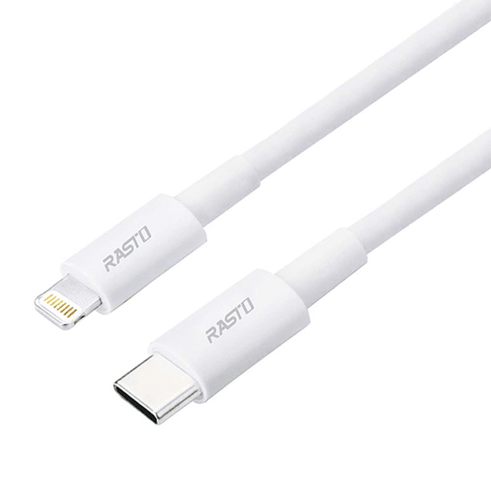 RASTO RX43 Apple Fast Charging Cable 1.2M Type-C to Lightning supports PD fast charging 20W, , large