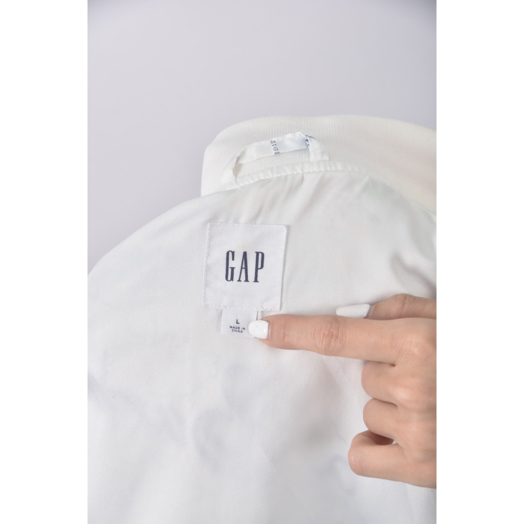 (L) gap地圖白色外套二手衣, , large