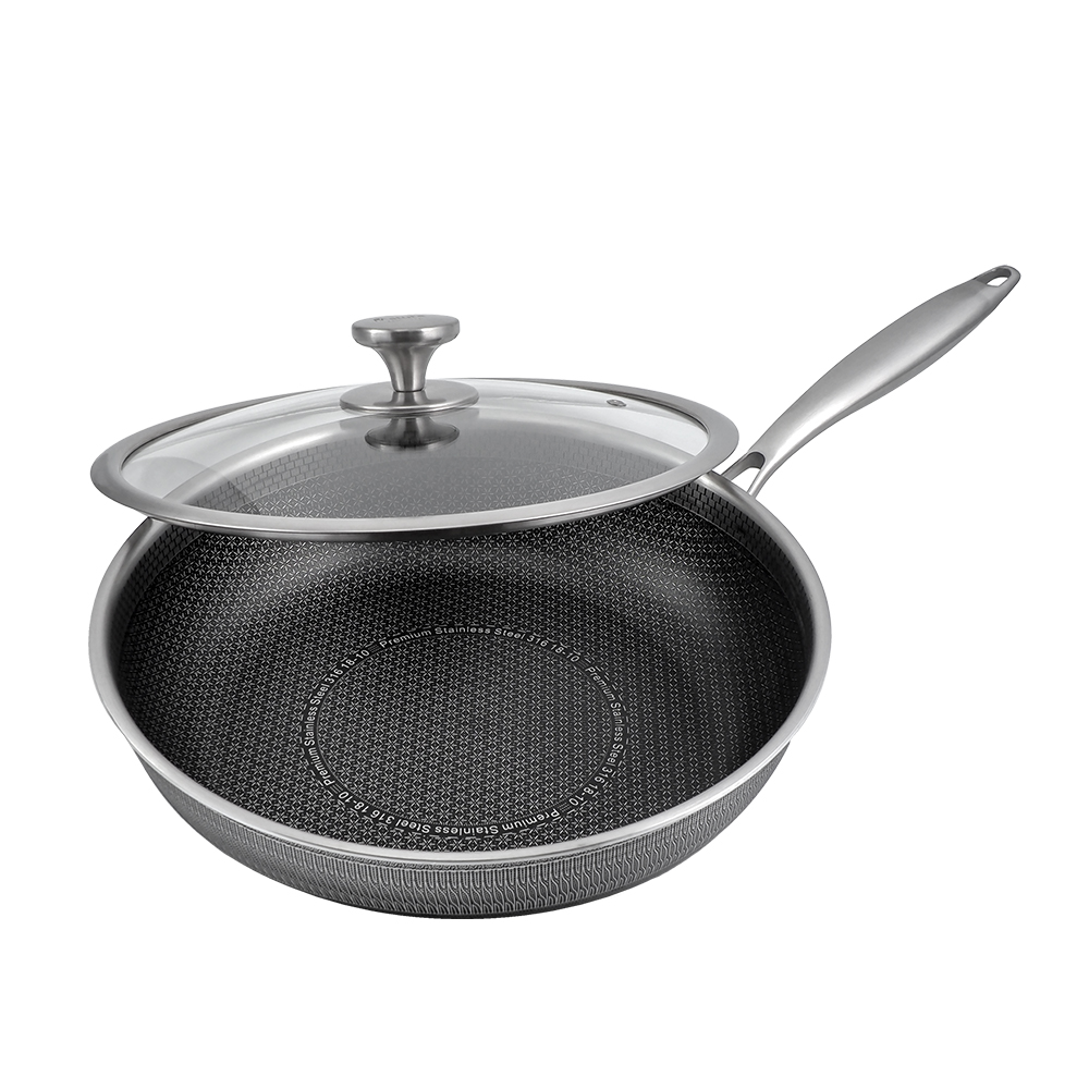 瑪露塔316不鏽鋼陶晶三代不沾平底鍋-32cm-單柄-1支, , large