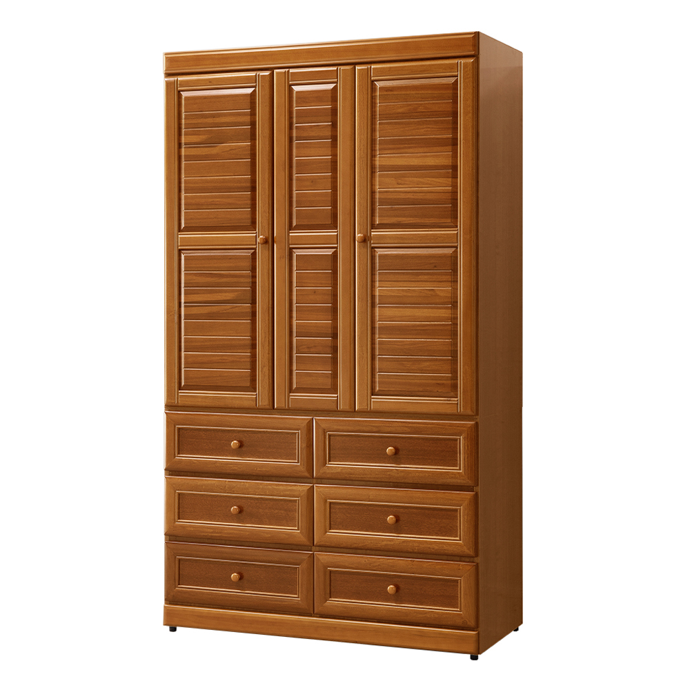 【唯熙傢俱】奧莉薇樟木色4x7尺衣櫃, , large