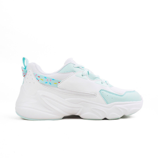 Kixpress-Fila HIDDEN TAPE 9 女 運動休閒鞋 厚底 白粉綠 [5-J929Y-166], , large