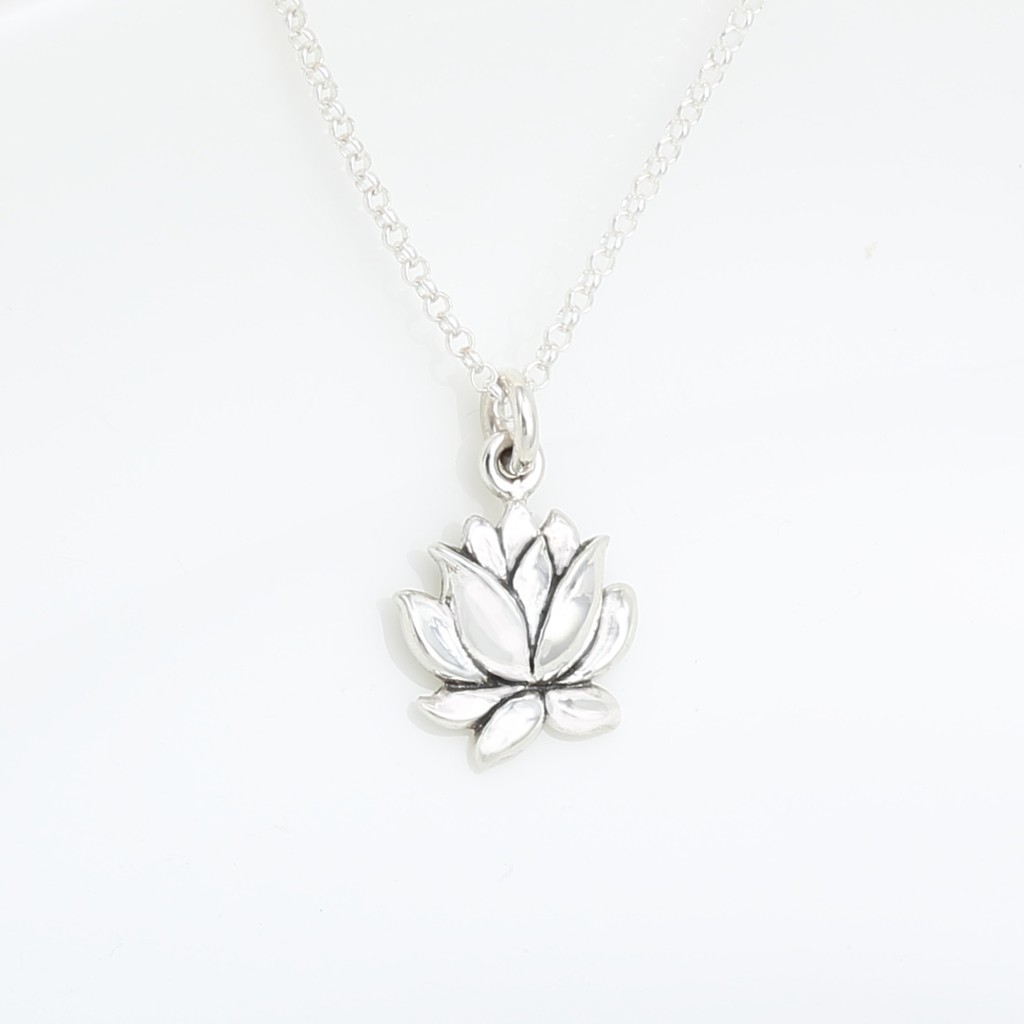 【Angel & Me】Love Lotus s925 sterling silver necklace Valentine Day gift, , large
