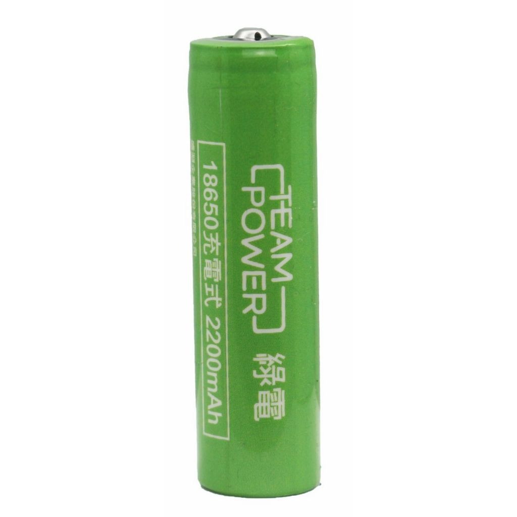 [寶旺旺] TEAM POWER 綠電 18650 充電式鋰電池 2200mAh（高頭）LI 18650-22, , large