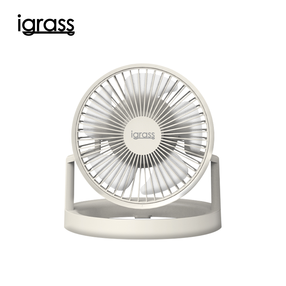 igrass 照明折疊兩用風扇-純潔白, , large