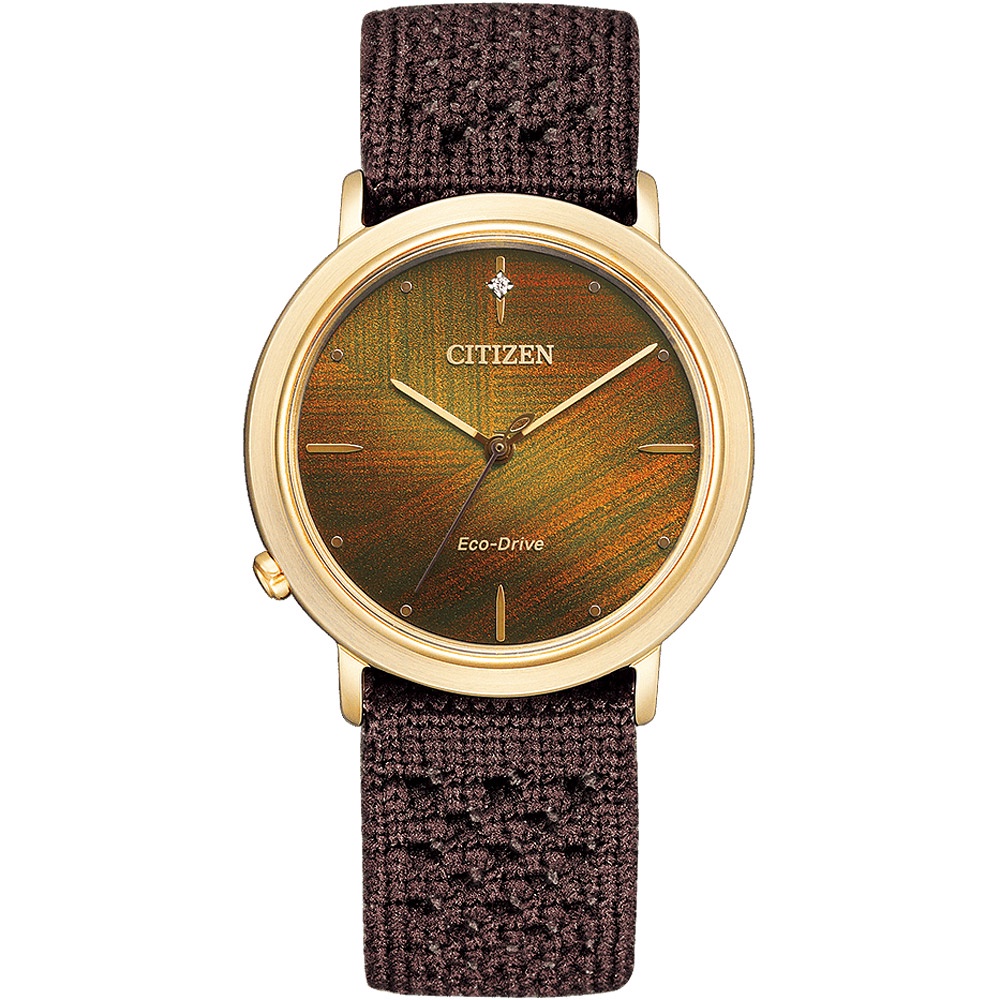 CITIZEN 星辰 L系列 廣告款 光動能女錶 套錶 EM1003-48X