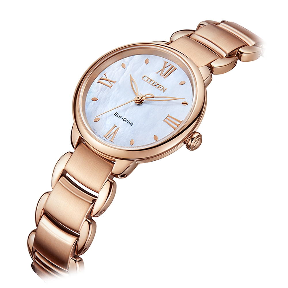 CITIZEN 星辰 聖誕節推薦錶 L系列 光動能大三針女錶 EM0928-84D, , large