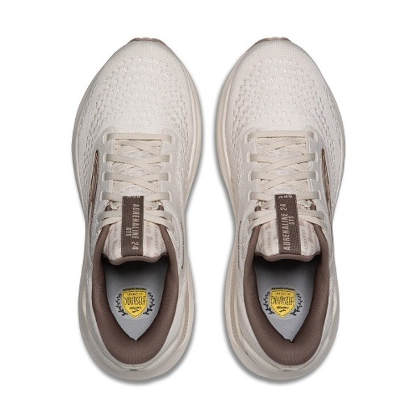 Brooks Adrenaline Gts 24 女 慢跑鞋 支撐 彈力 緩震 白棕 [1204261B187], , large