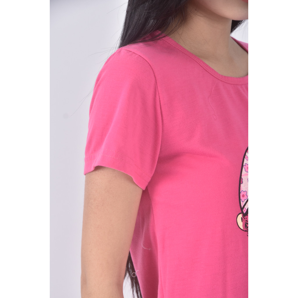 (S) 圓領粉色短袖上衣二手衣, , large