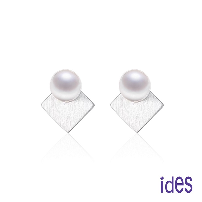 [ides愛蒂思] 日系設計簡約系列淡水貝珠耳環/知性OL, , large