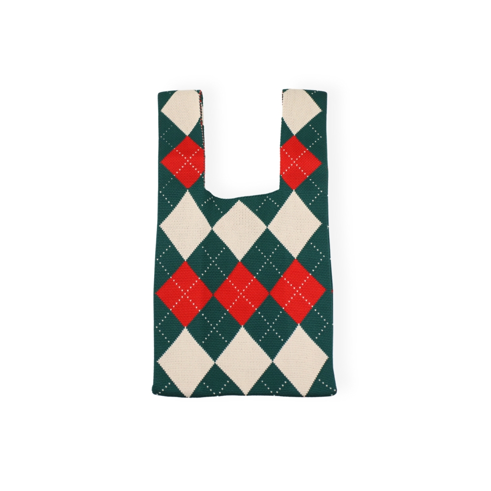 【YUN SELECT】 Knitted handbag, , large