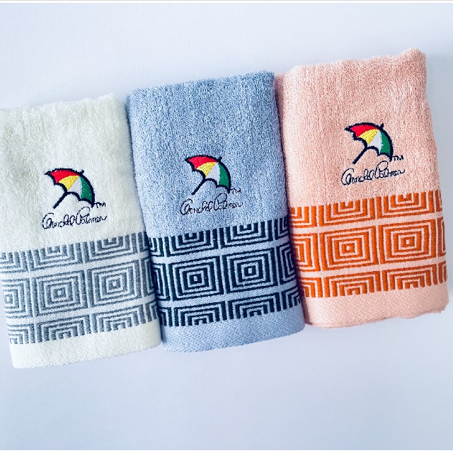 [Kaimei Cotton Industry] 4 in the group, random and excellent, MIT made in Taiwan, umbrella brand, 32 taels of thick pure cotton absorbent towel, embroidered lace (3 colors), , large