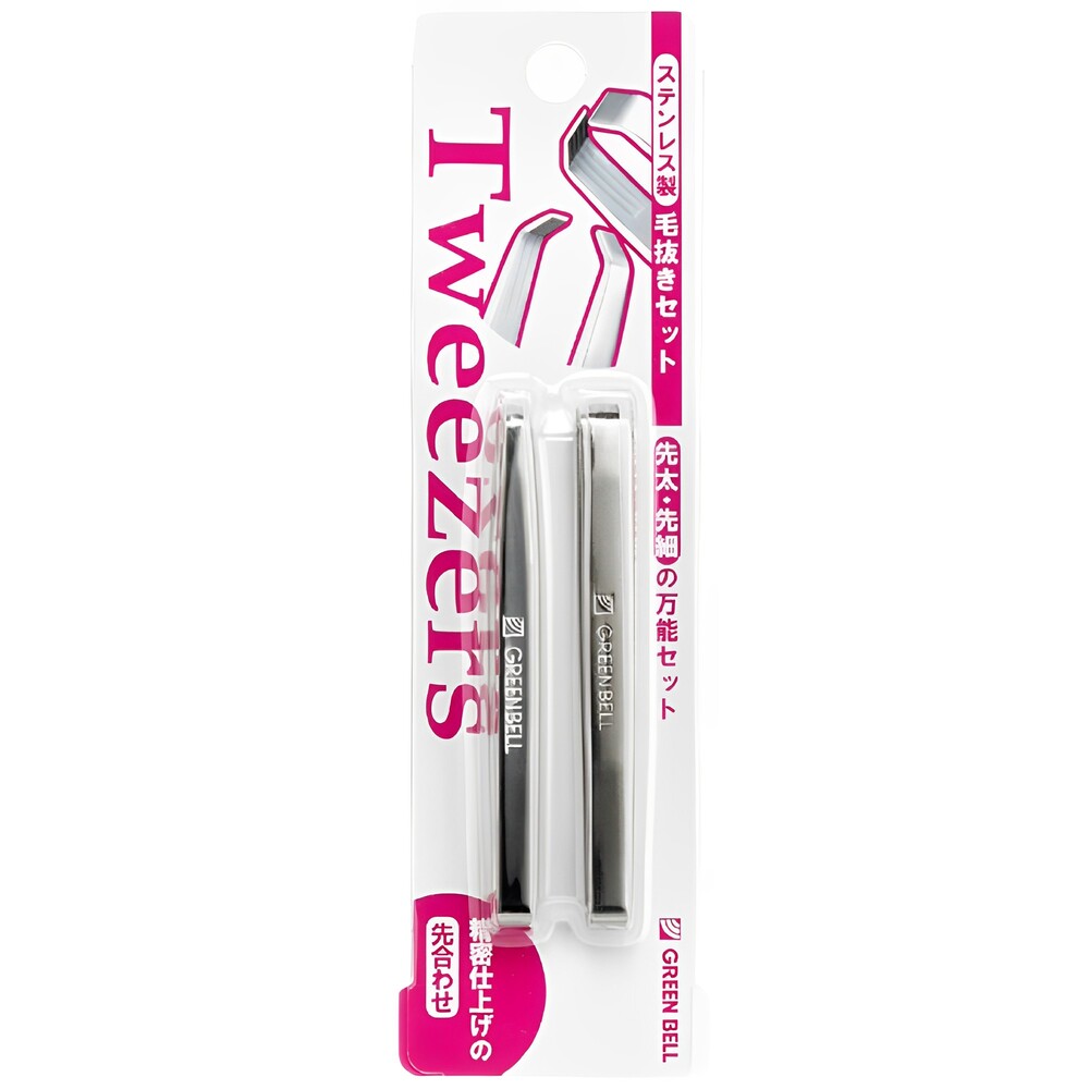 【Greenbell】2pcs tweezers set, , large