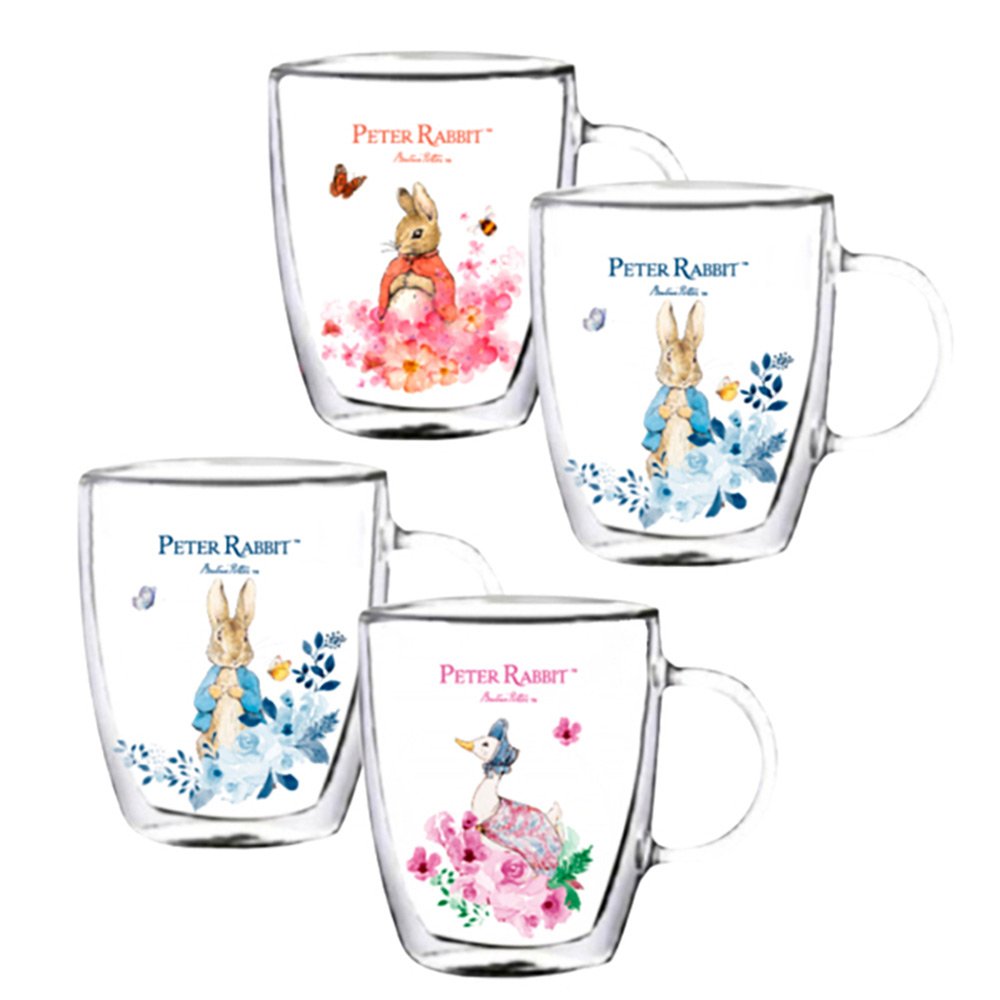 【世豐】Peter Rabbit雙層玻璃杯禮盒組 ( 正版授權 )