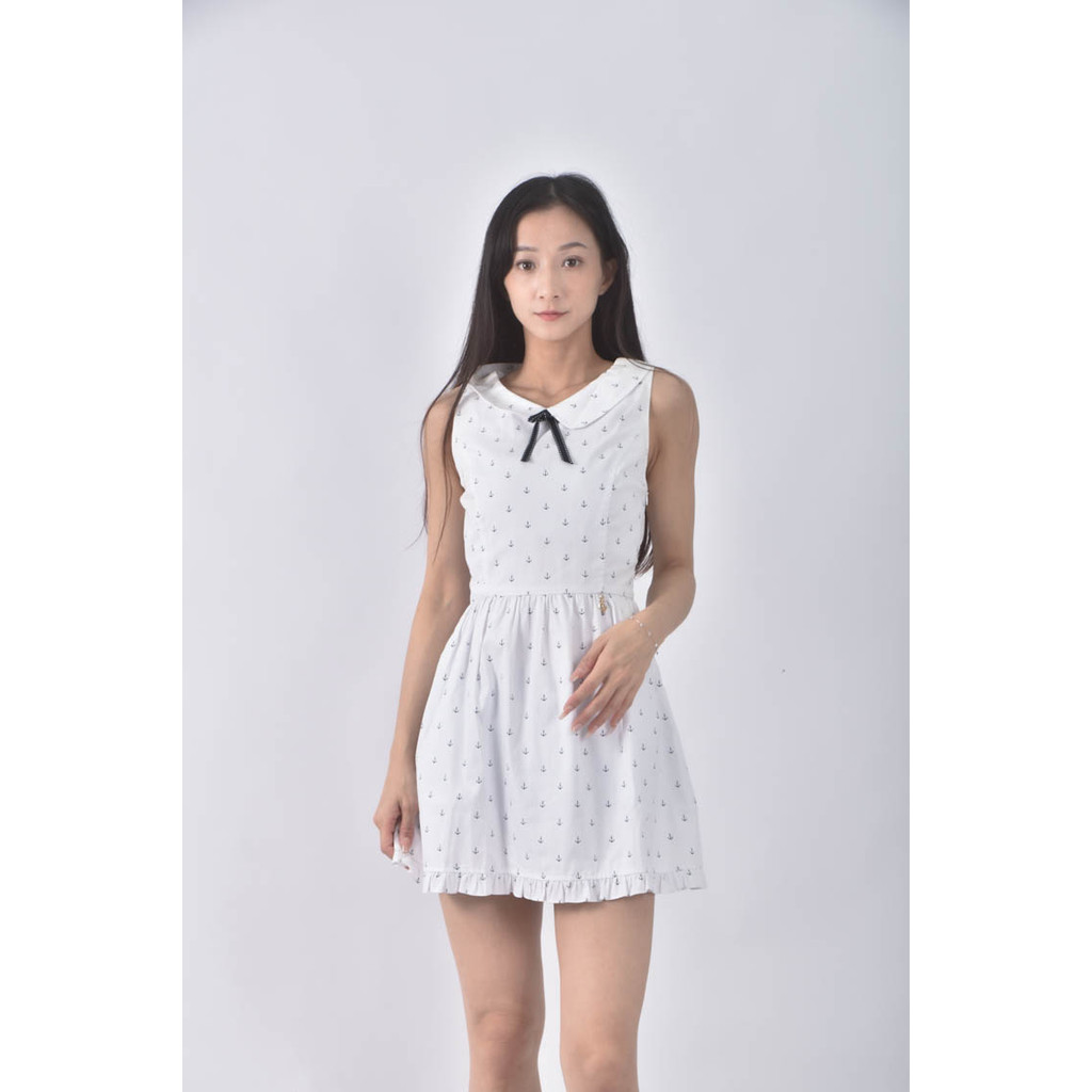 (S) knights bridge綁帶白色洋裝二手衣, , large