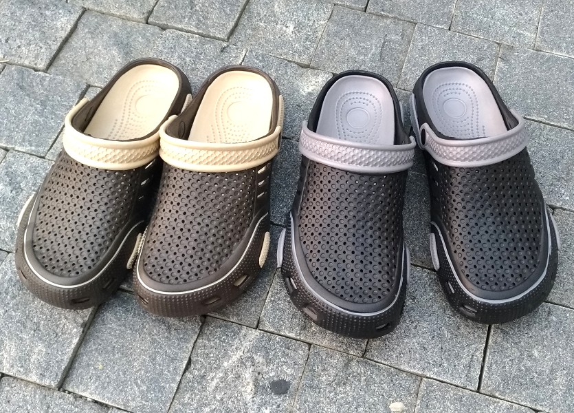 [e鞋院]園丁鞋/布希鞋/洞洞鞋 /防水拖鞋 男款 咖26.5CM, , large