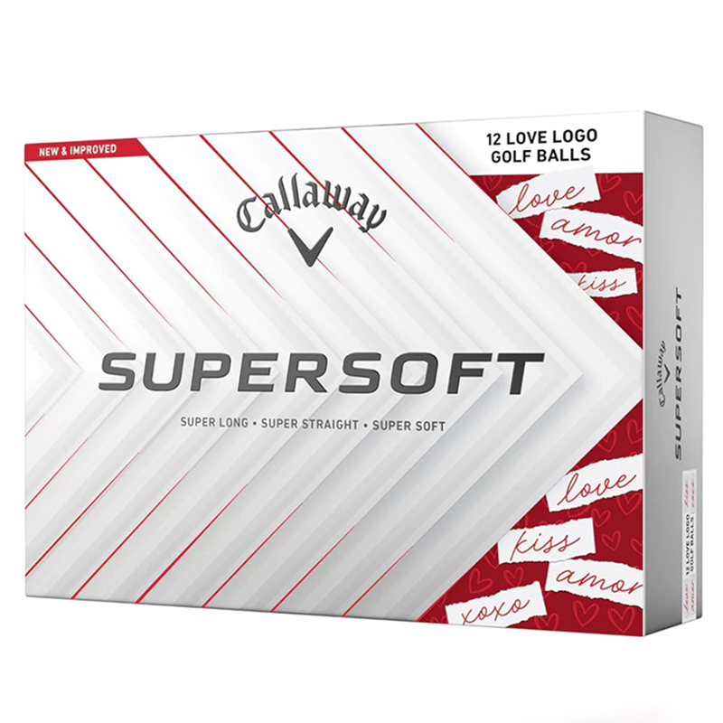 Callaway 愛心高爾夫球 Supersoft 12球/盒, , large