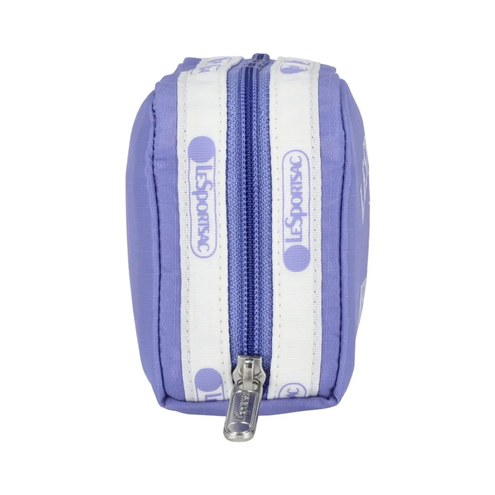 Lesportsac Rectangular Cosmetic 立體長形收納化妝包/ 品牌LOGO 紫羅蘭色, , large