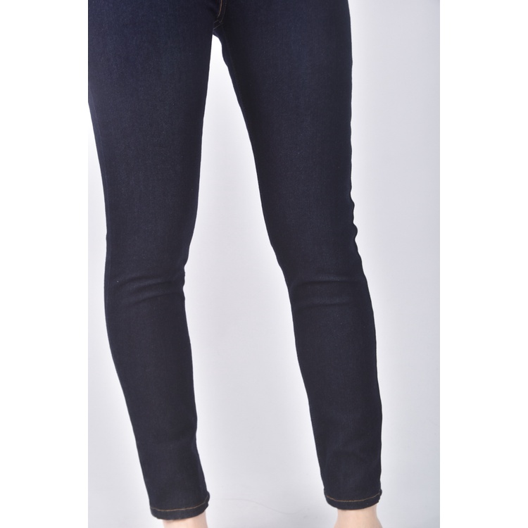 (L) revel shaping high rise skinny丹寧牛仔質感棉質藍色長褲二手衣, , large