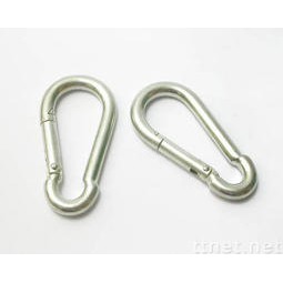 WIN 五金 10mm-13mm 白鐵登山鉤 不鏽鋼登山鉤 葫蘆鉤 接環 可當鑰匙圈 扣環 連接環 彈簧鉤