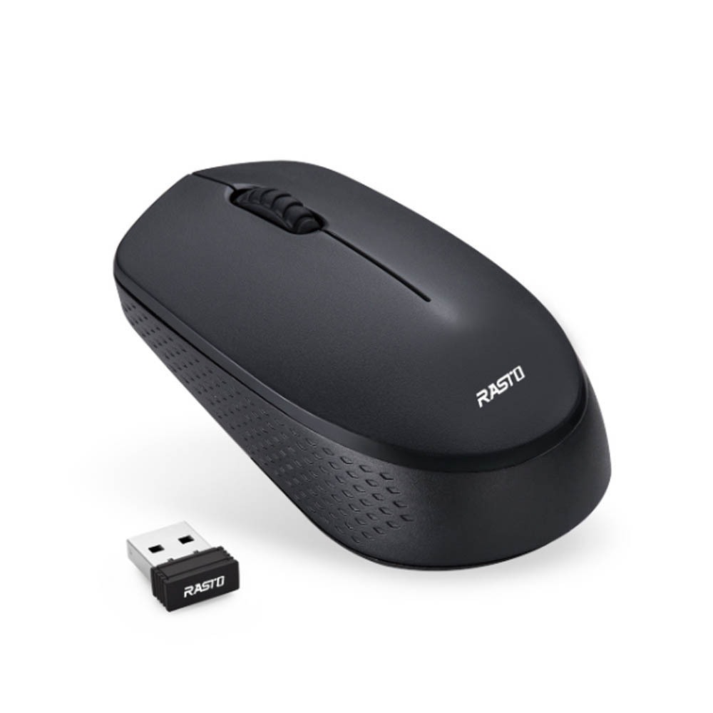 RASTO RM26 three-button 2.4G wireless mouse with precise positioning and zero interference resistance, , large