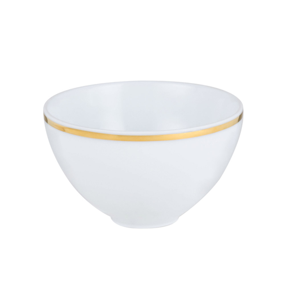 LEGLE - Auspicious-shaped Soup Bowl with Gold Ridge, , large
