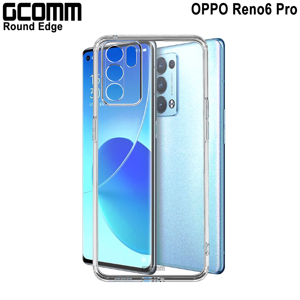 GCOMM OPPO Reno6 Pro 清透圓角防滑邊保護套 Round Edge, , large