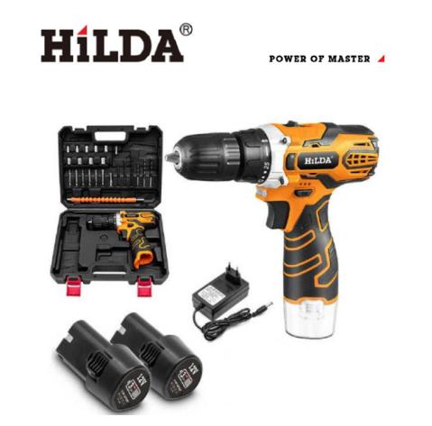 【HILDA】希爾達電動工具 12V 家用配備 雙電電鑽起子機 HL12-2H, , large