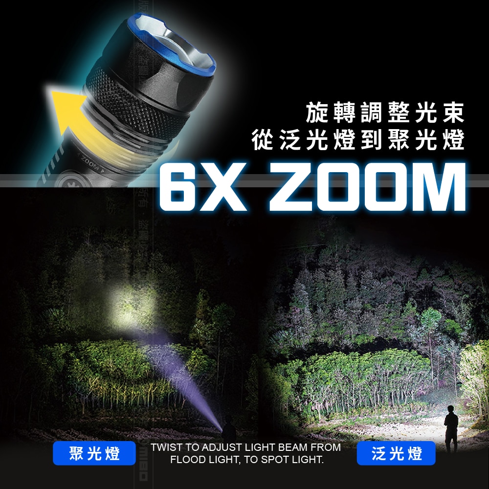 8電廠 MB7797 高亮戶外手電筒 3000流明, , large