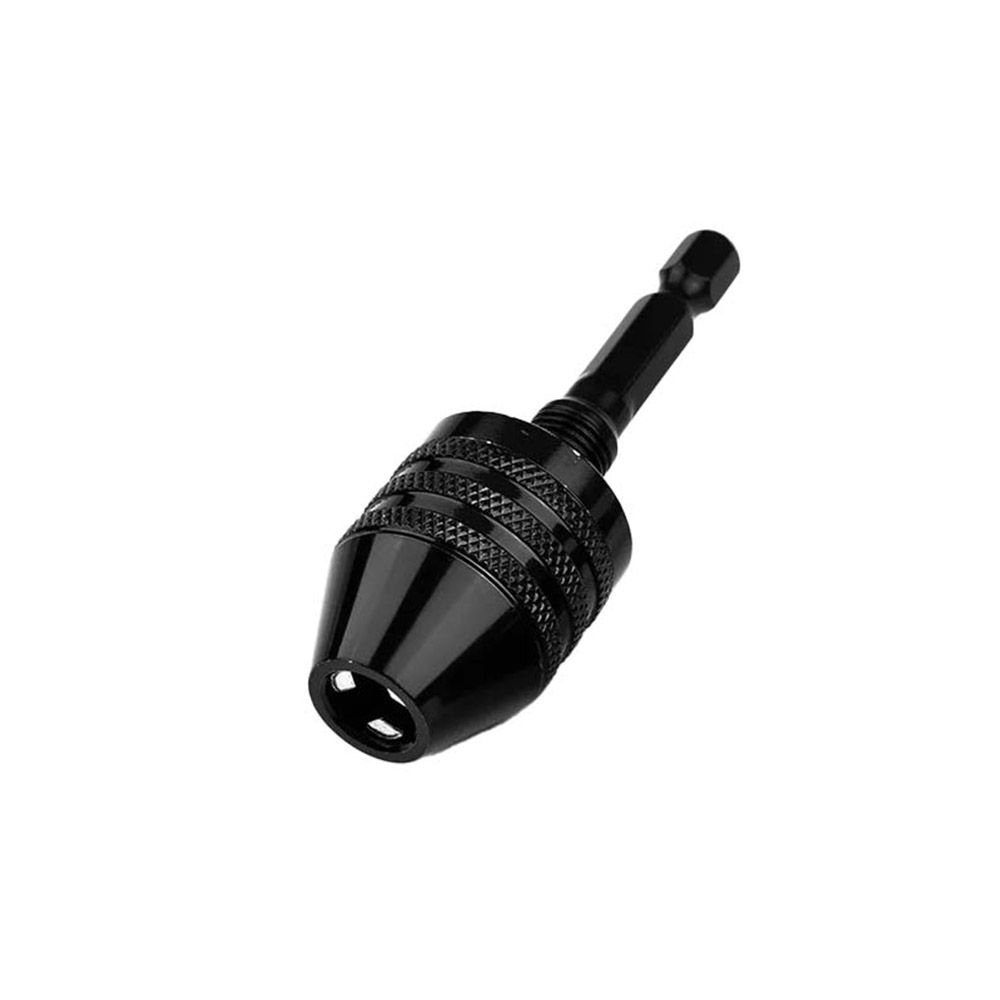 1/4六角柄三爪夾頭6.35mm 0.6-8mm黑色, , large