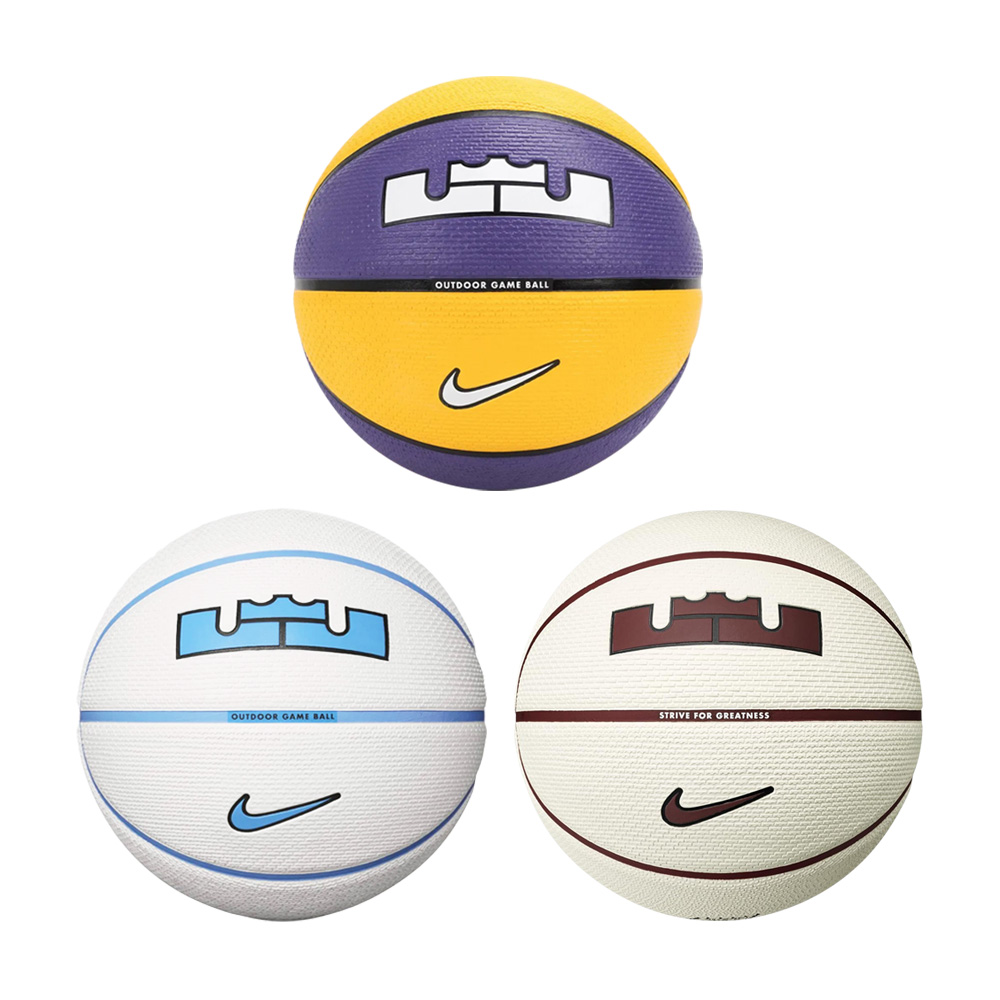 NIKE LEBRON PLAYGROUND 2.0 8P 7號球 籃球 戶外用球 深溝 控球 耐磨 白藍 紫黃 米白, , large