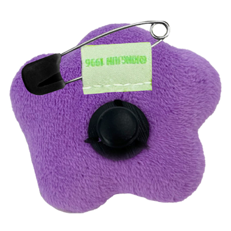 [九越]KINGJUN絨毛別針飾扣-病毒花, , large