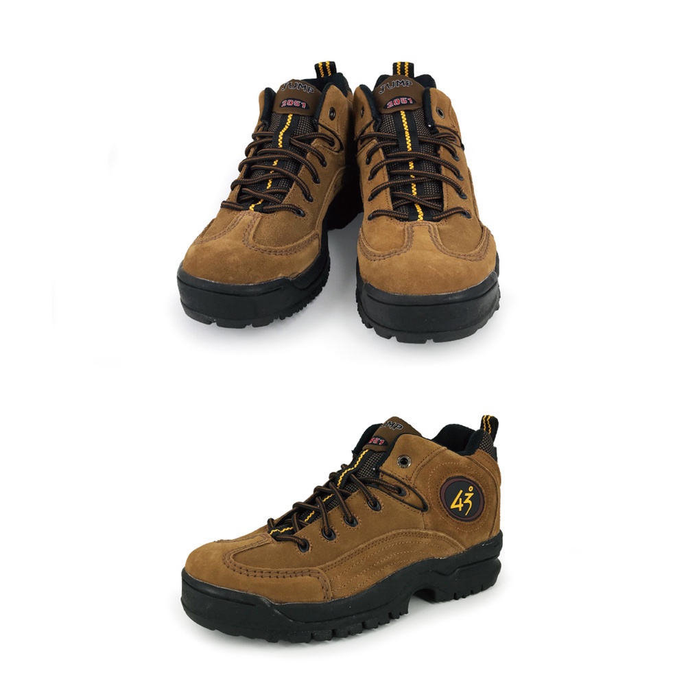 JUMP將門 男運動鞋 男鞋 登山鞋 MIT台灣製造 牛皮 防潑水 透氣 厚底 吸濕 排汗 抗菌 除臭 耐磨 止滑 棕, , large