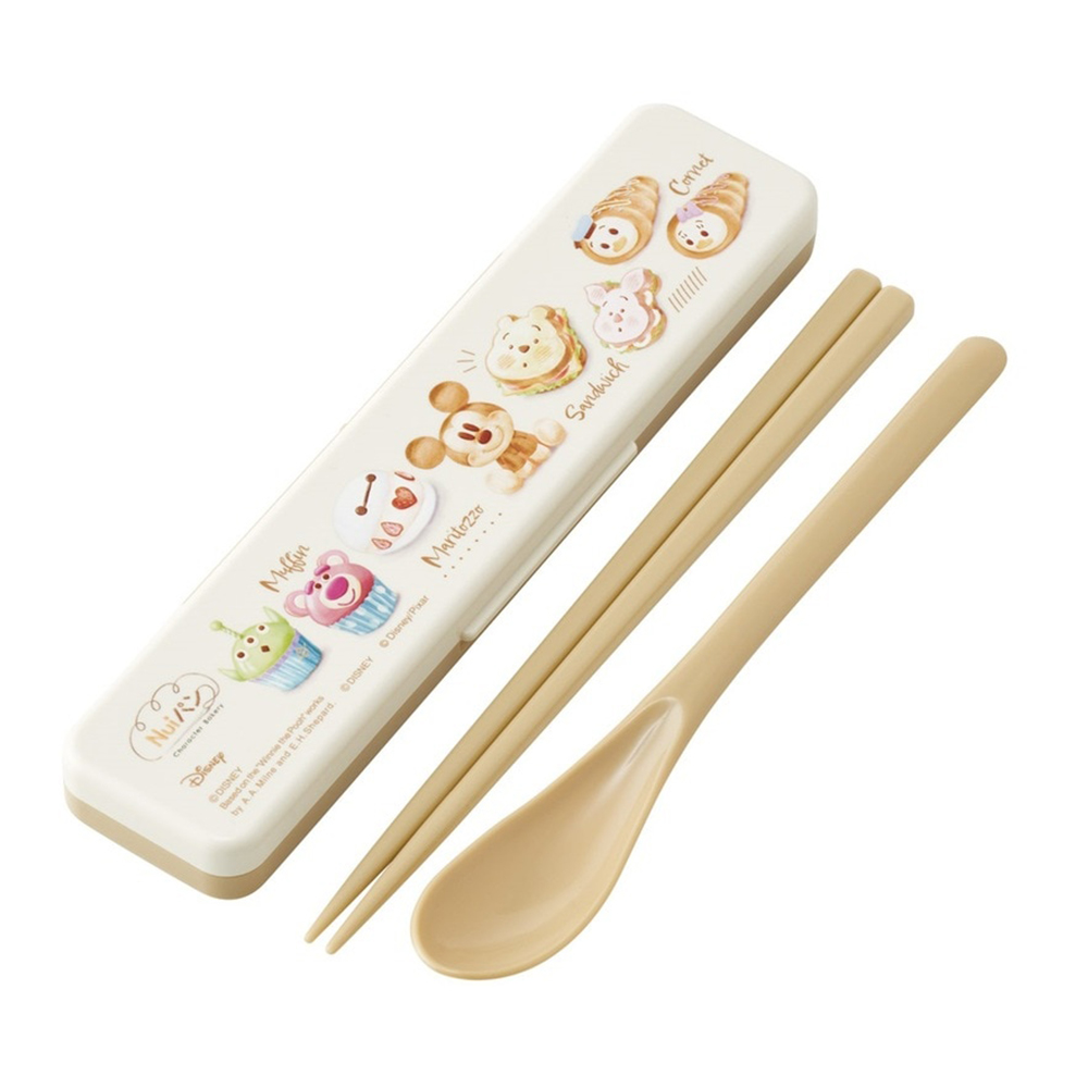 【百科良品】日本製 迪士尼 烘焙大集合 環保筷子+湯匙組 18CM(日本境內版), , large