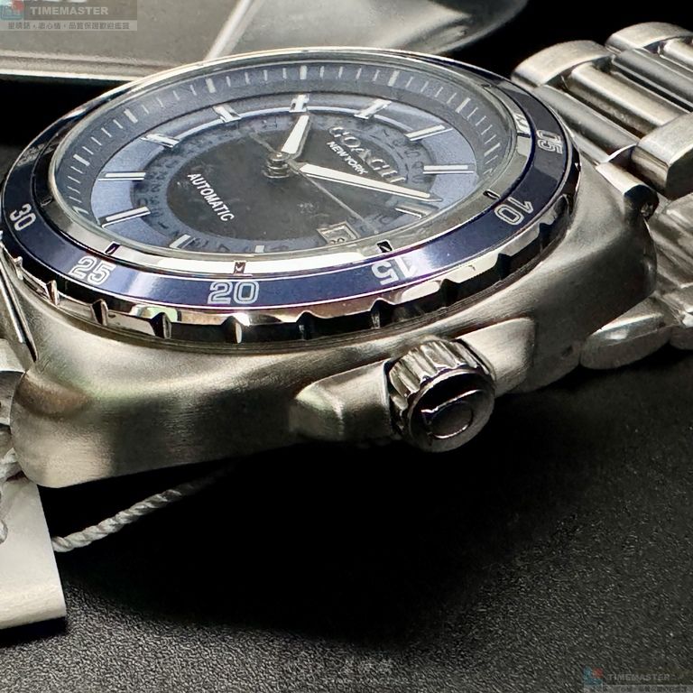 [星晴錶業]COACH手錶,46mm,CH00224寶藍色錶面寶藍錶殼銀色精鋼錶帶款, , large