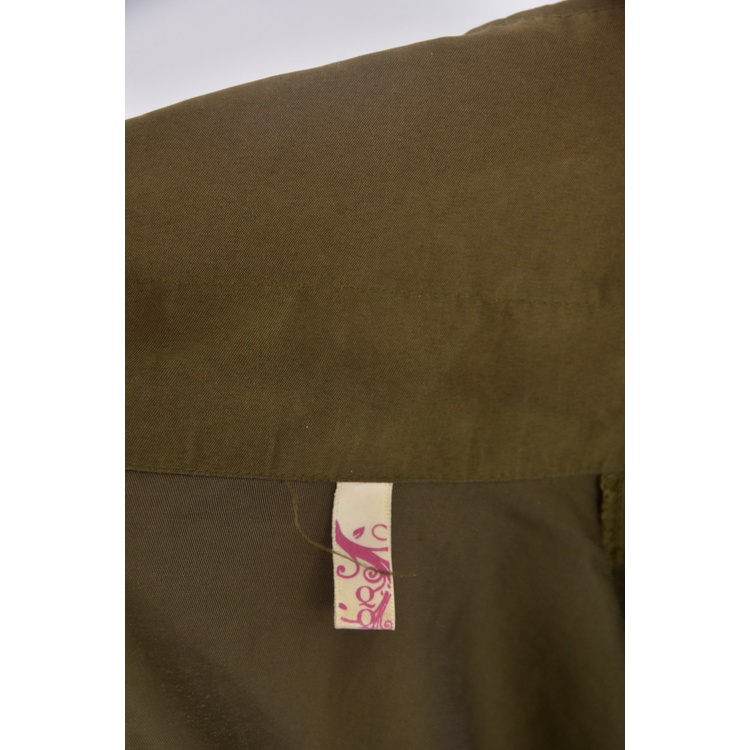 (S) 倩倩服飾排扣綠色外套二手衣, , large