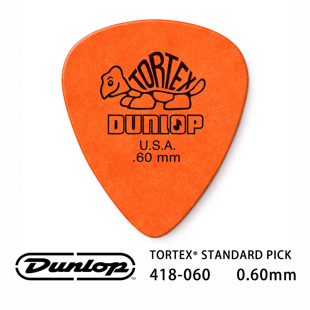 Jim Dunlop Tortex Standard 418R 0.60mm Pick (三片、十片組)【敦煌樂器】, , large