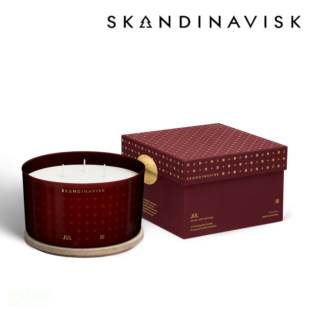 Skandinavisk 聖誕冬日限定 JUL 微醺熱紅酒 耶誕香氛蠟燭-475g