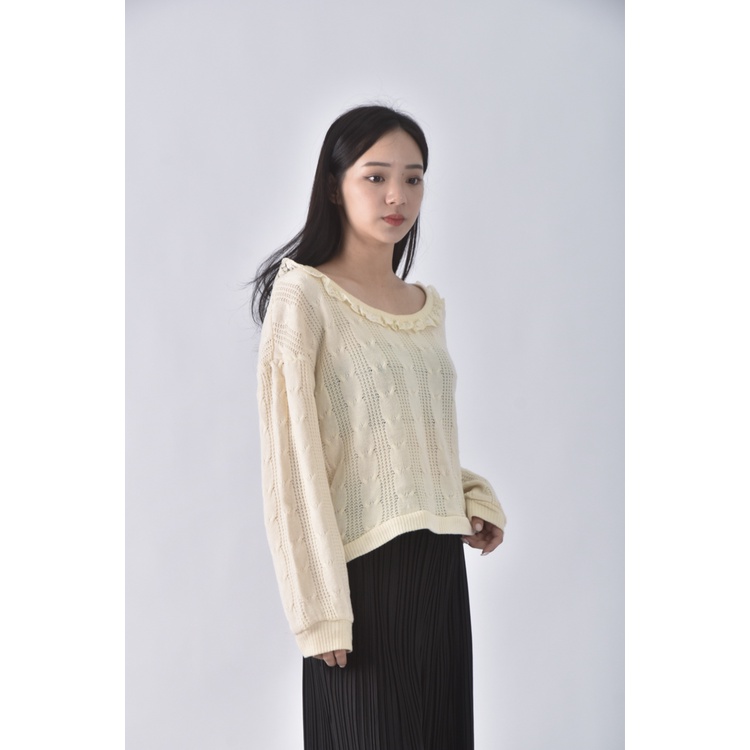 (L) 【房業涵私服】綁帶白色外套二手衣, , large