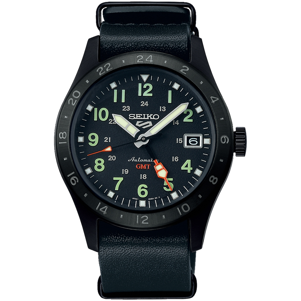 SEIKO 精工 5 Sports Field 系列 GMT機械錶 SSK025K1/4R34-00C0C