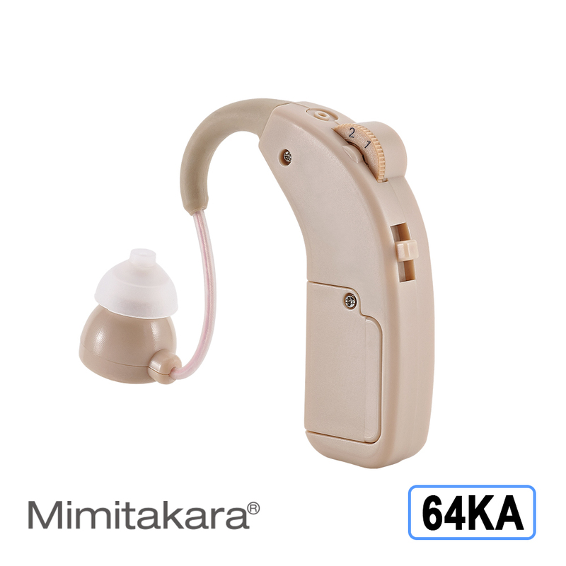 Mimitakara 64KA充電式耳掛型類比助聽器, , large