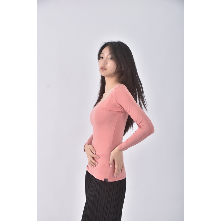 (S) uniqlo粉色長袖上衣二手衣, , large