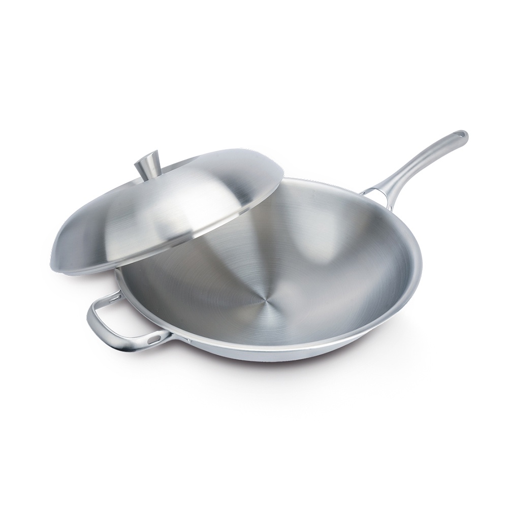 Miyaco 米雅可 典雅316不銹鋼七層複合金炒鍋IH 33cm-Leidea樂德兒, , large